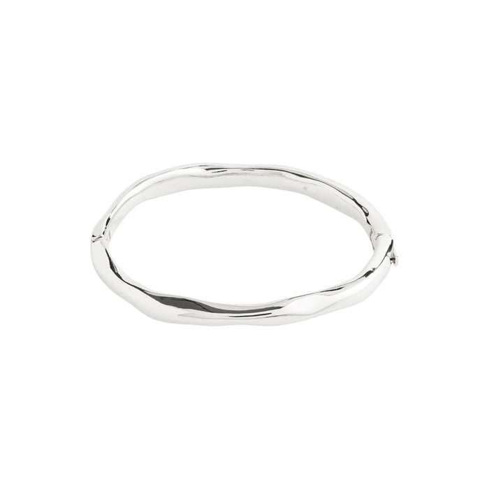 Light Recycled Bangle - Silver Plated