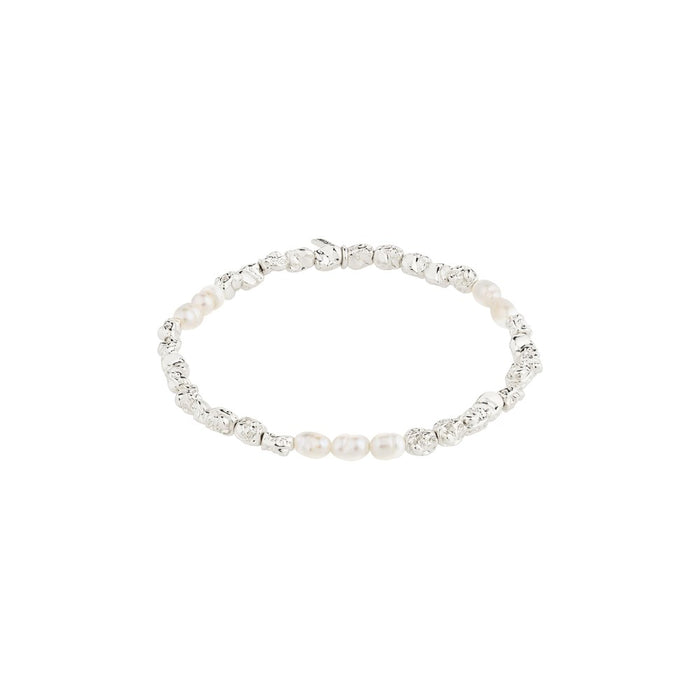 Tide Recycled Bracelet - Silver Plated - White