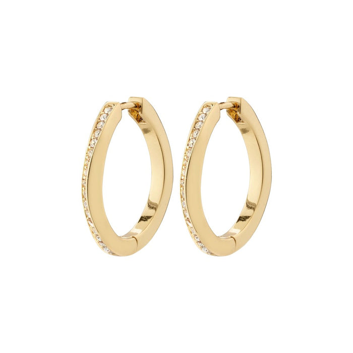 True Earrings - Gold Plated - Crystal