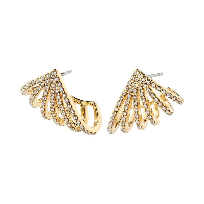 Priscilla Earrings - Gold Plated - Crystal