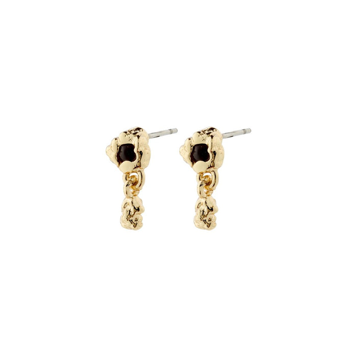 Ryper Earrings - Gold Plated - Black