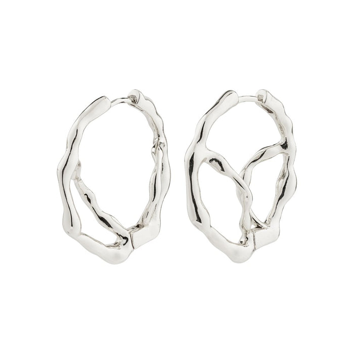 Dido Recycled Hoop Earrings - Silver Plated