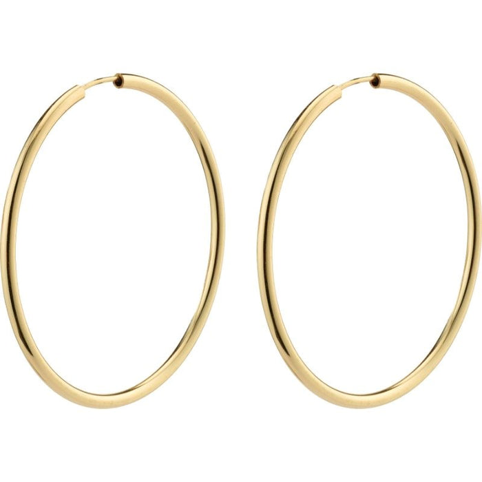 April Recycled Medium-Size Hoop Earrings - Gold Plated