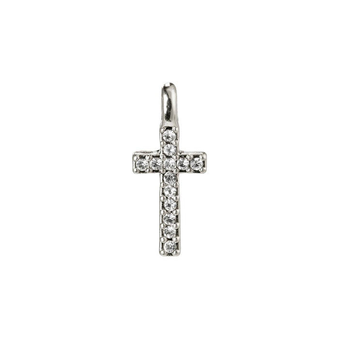 Charms Cross Pendant - Silver Plated