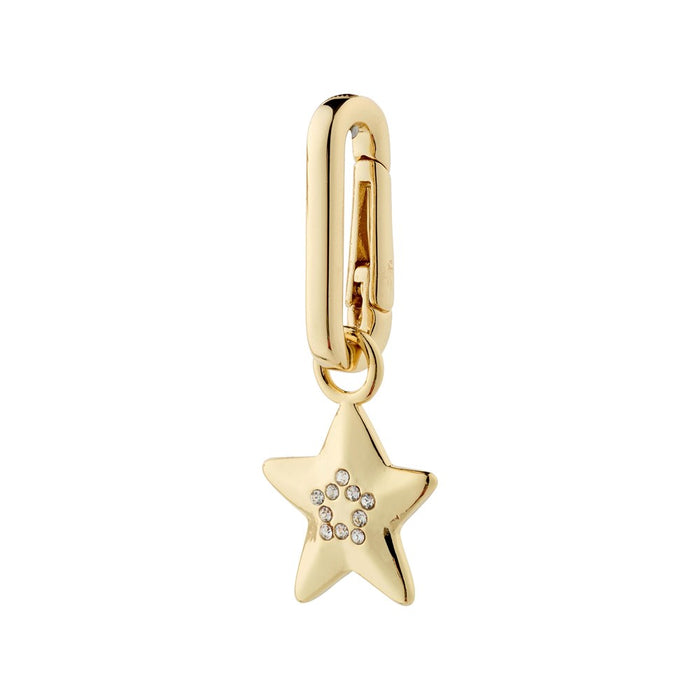 Charm Star Charm - Gold Plated - Crystal