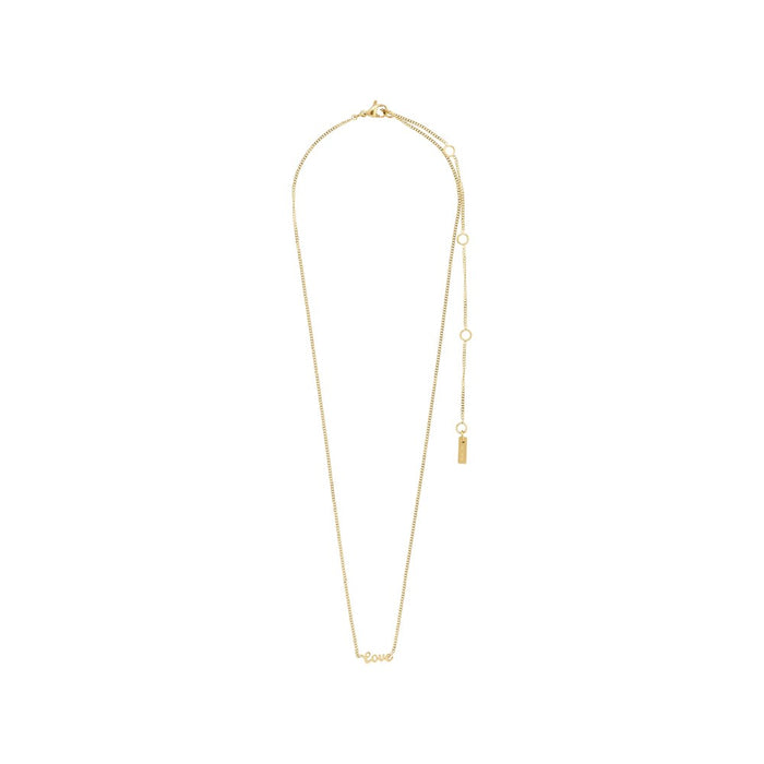 Love Recycled Necklace - Gold Plated