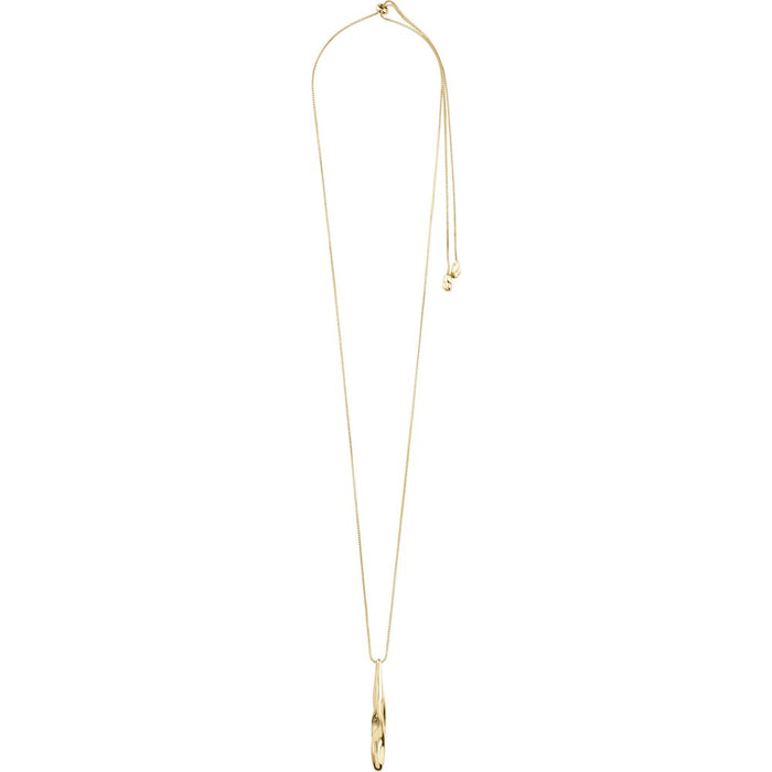 Alberte Teardrop Pendant Necklace - Gold Plated