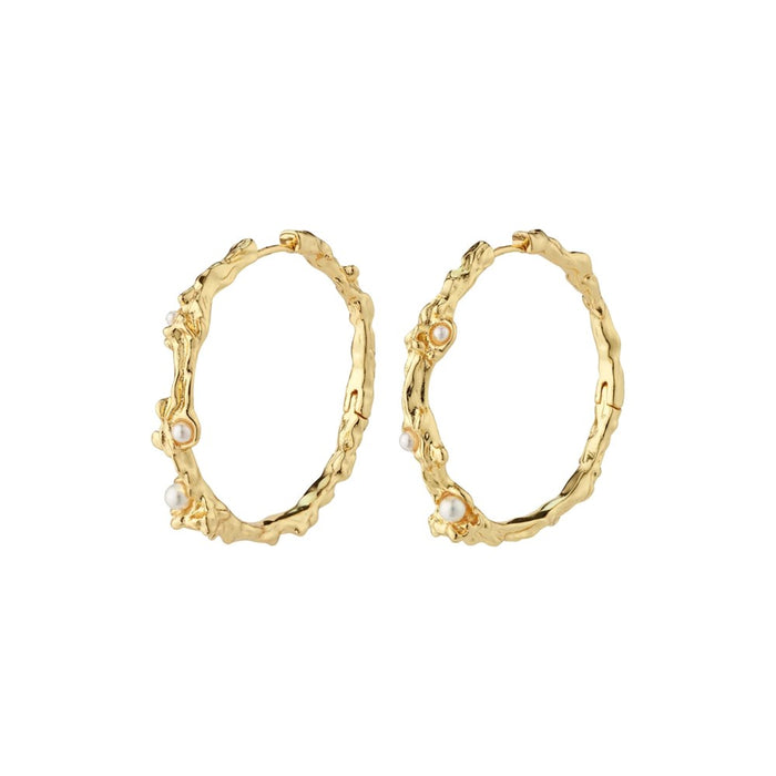 Raelynn Recycled Hoops - Gold Plated