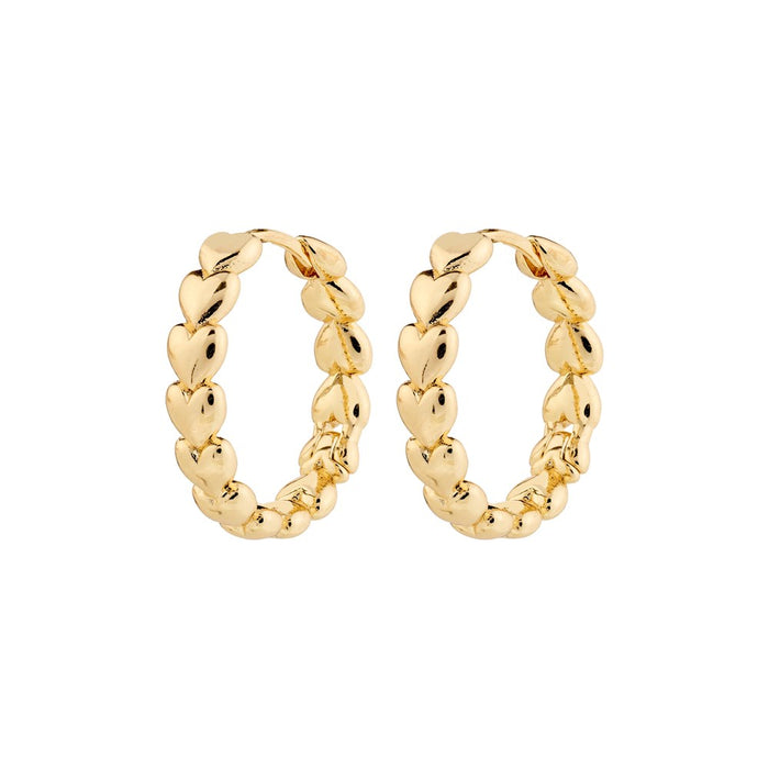 Maeve Recycled Hoop Earrings - Gold Plated