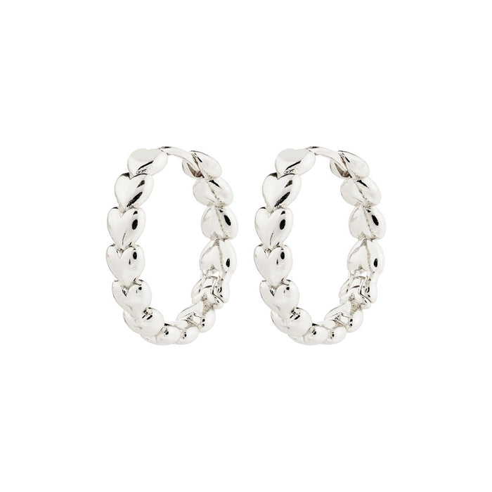 Maeve Recycled Hoop Earrings - Silver Plated