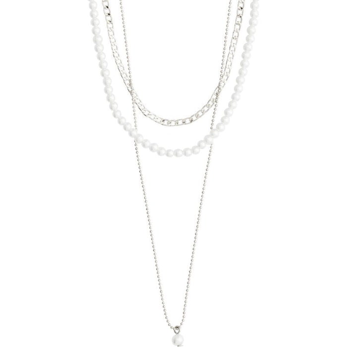 Baker Necklace 3-In-1 Set - Silver Plated