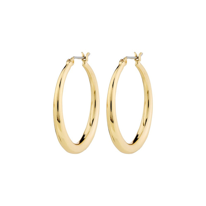 Jorun Recycled Hoop Earrings - Gold Plated