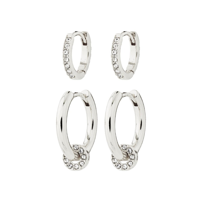 Scottie Recycled Earrings 2-In-1 Set - Silver Plated