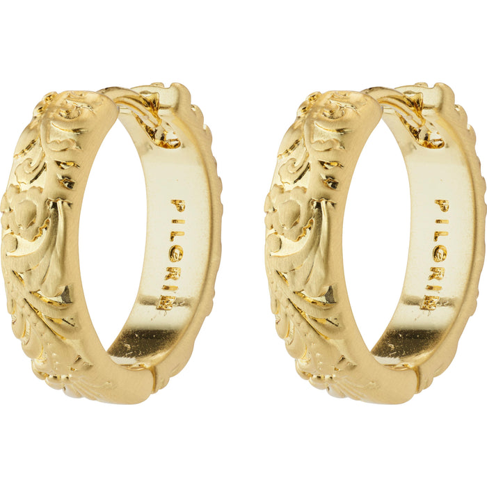 Elfrida Recycled Hoop Earrings - Gold Plated