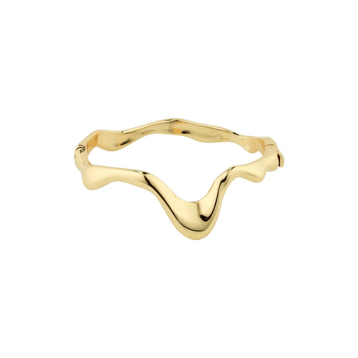 Moon Recycled Bangle - Gold Plated