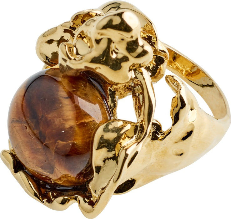 Flow Recycled Statement Ring - Gold Plated