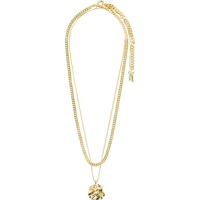 Willpower Curb Chain and Coin Necklace 2-In-1 Set - Gold Plated