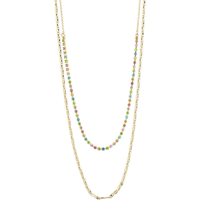 Cherished Necklace - Gold Plated - Multi