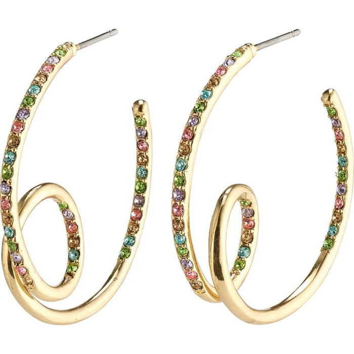 Cherished Earrings - Gold Plated - Multi