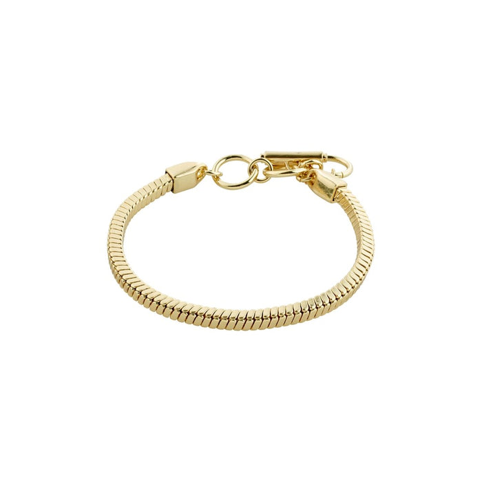 Ecstatic Square Snake Chain Bracelet - Gold Plated