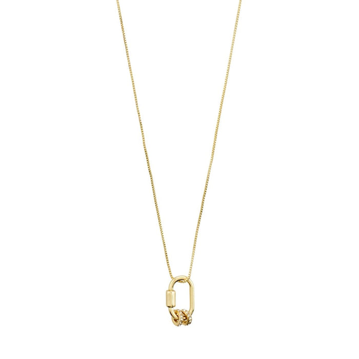 Ecstatic Crystal Pendant Necklace - Gold Plated