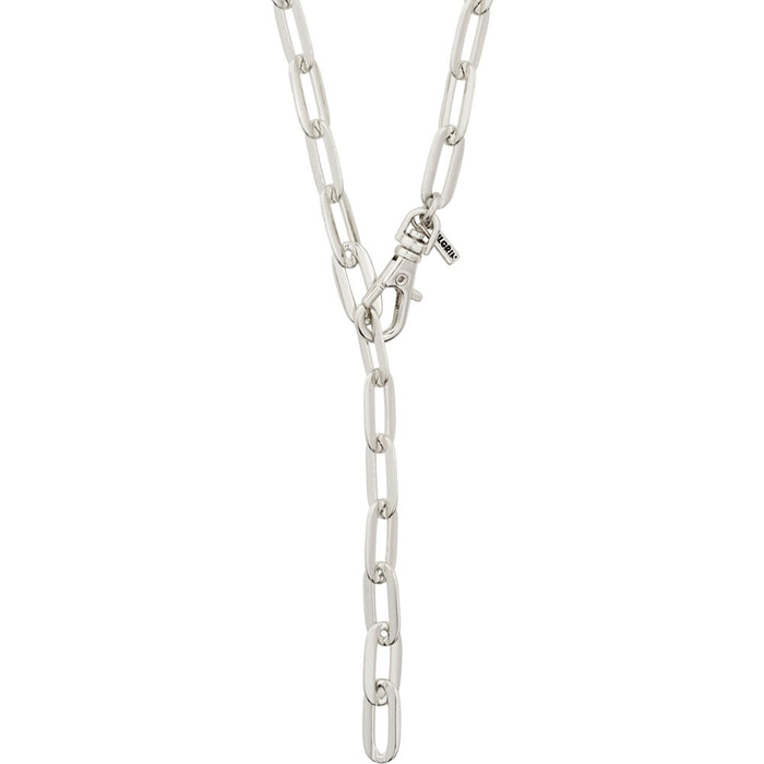 Kindness Recycled Cable Chain Necklace - Silver Plated