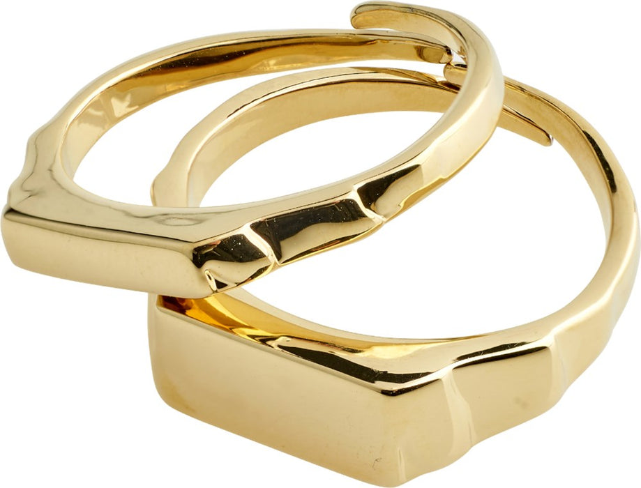 Blink Recycled Ring 2-In-1 Set - Gold Plated