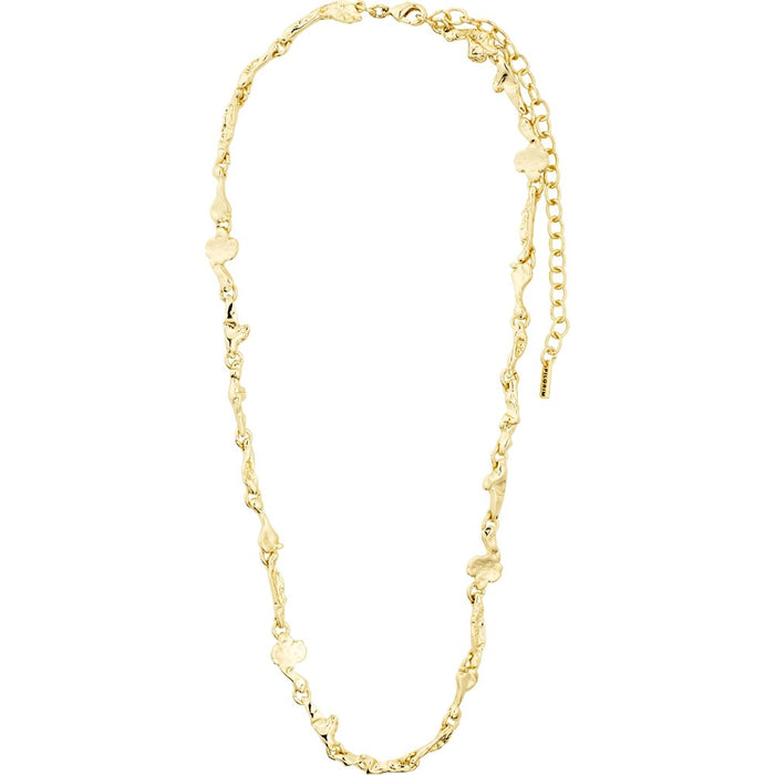 Solidarity Recycled Organic Shaped Necklace - Gold Plated