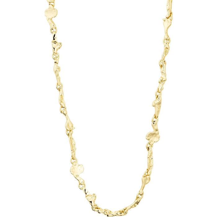 Solidarity Recycled Organic Shaped Necklace - Gold Plated