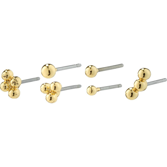 Solidarity Bubbles Earstuds Multi-Set - Gold Plated