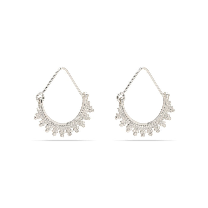 Kiku Earrings - Silver Plated