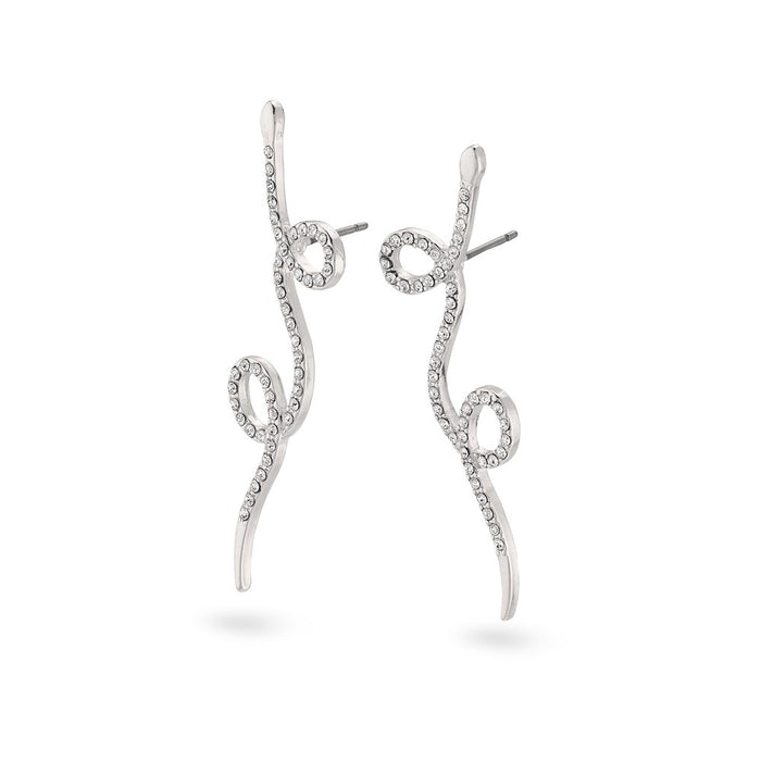 Ebba Pi Earrings - Silver Plated