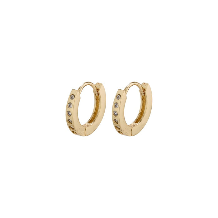 Gry Earrings - Gold Plated - Crystal