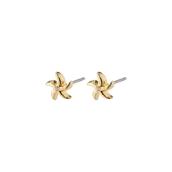 Oakley Recycled Starfish Earrings - Gold Plated