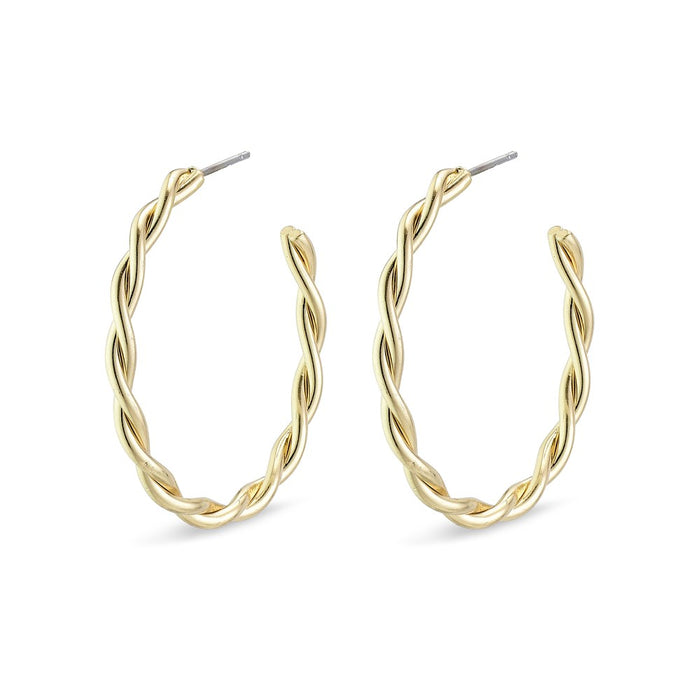 Naja Pi Hoops - Gold Plated - Medium