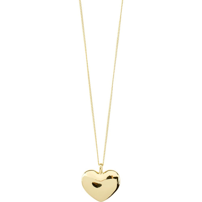 Sophia Recycled Heart Pendant Necklace - Gold Plated