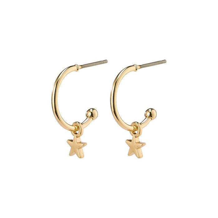 Ava Pi Hoops - Gold Plated