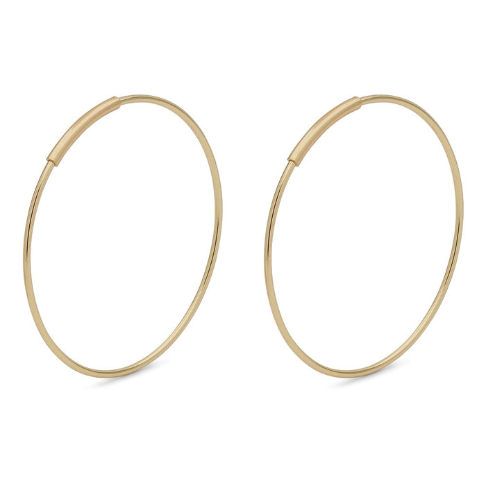 Raquel Pi Hoops - Gold Plated 25mm