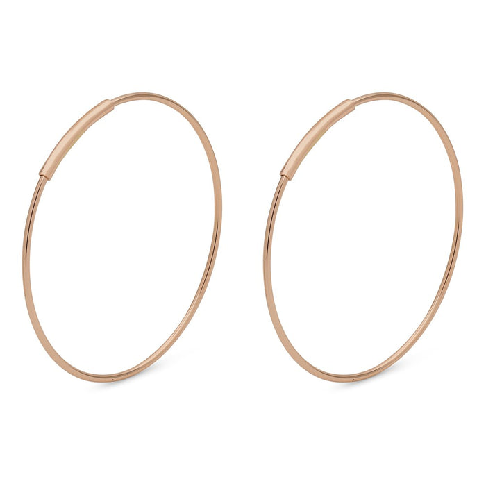 Raquel Pi Hoops - Rose Gold Plated 25mm