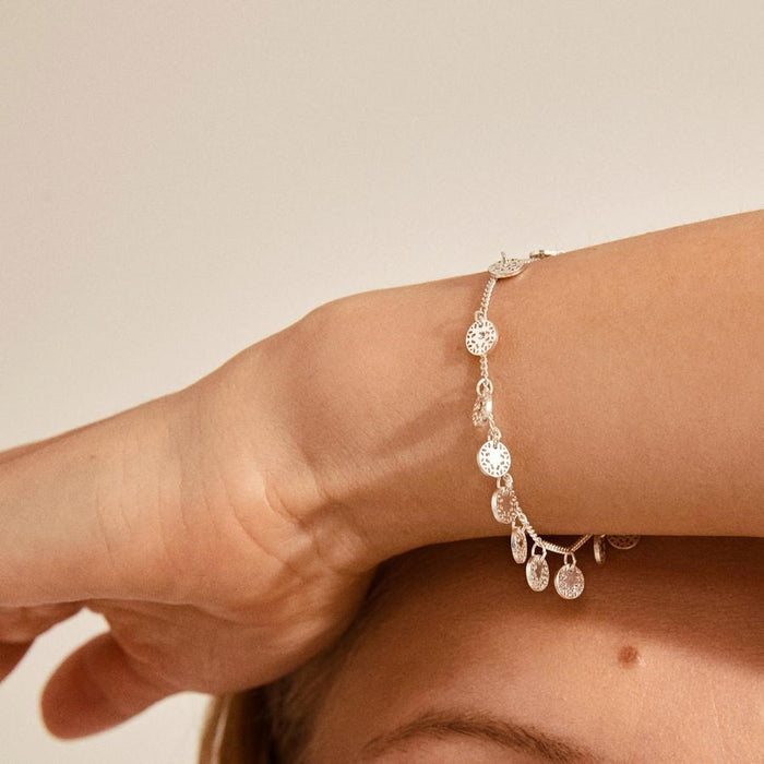 Carol Bracelet - Silver Plated Crystal