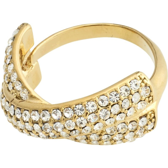 Edtli Crystal Ring - Gold Plated