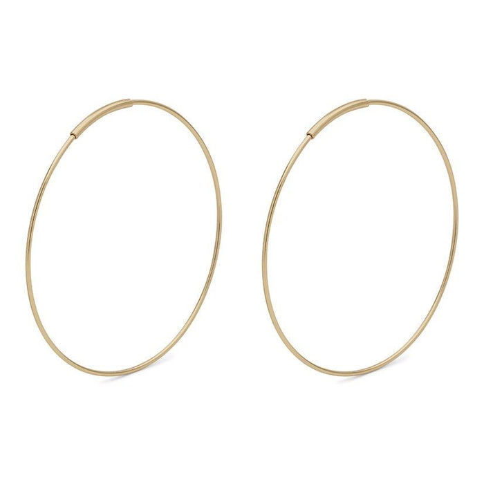 Raquel Pi Hoops - Gold Plated 36mm