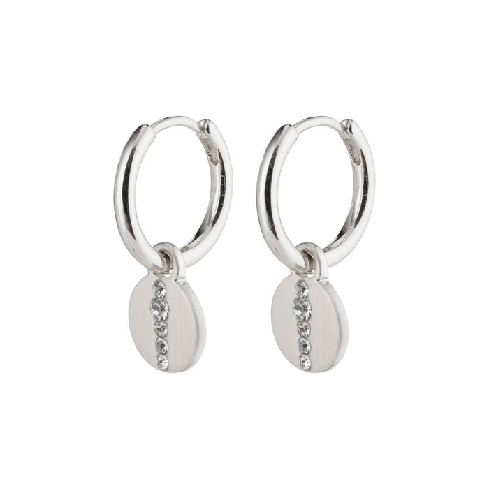 Casey Earrings - Silver Plated Crystal