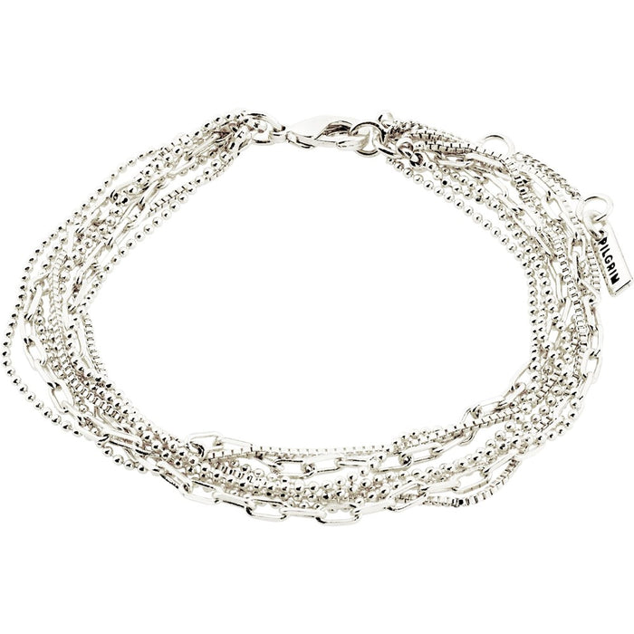 Lilly Chain Bracelet - Silver Plated