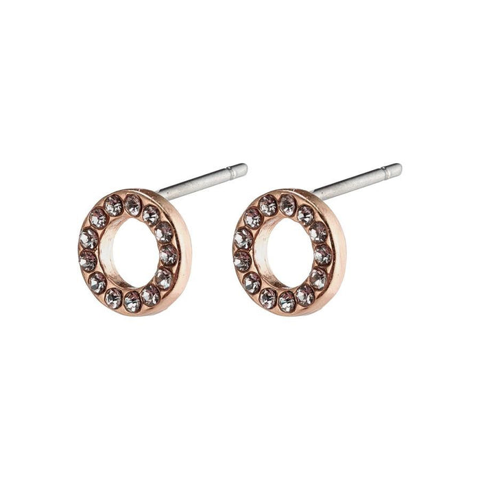 Tessa Earrings - Rose Gold Plated - Crystal