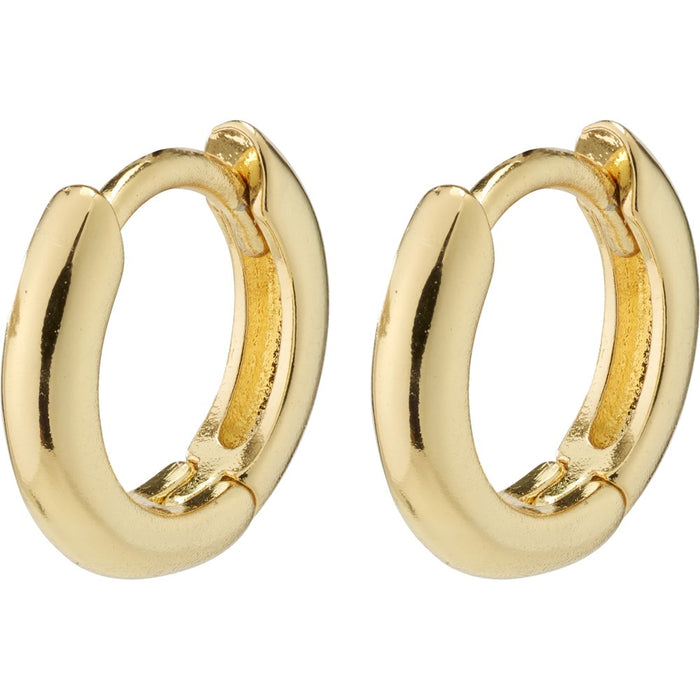 Tyra Recycled Chunky Mini Hoop Earrings - Gold Plated