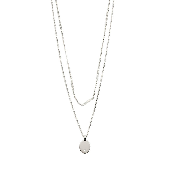 Julieta Necklace - Silver Plated Crystal