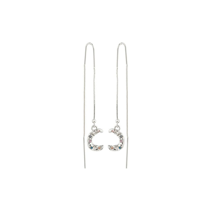 Remy Recycled Chain Earrings - Silver Plated