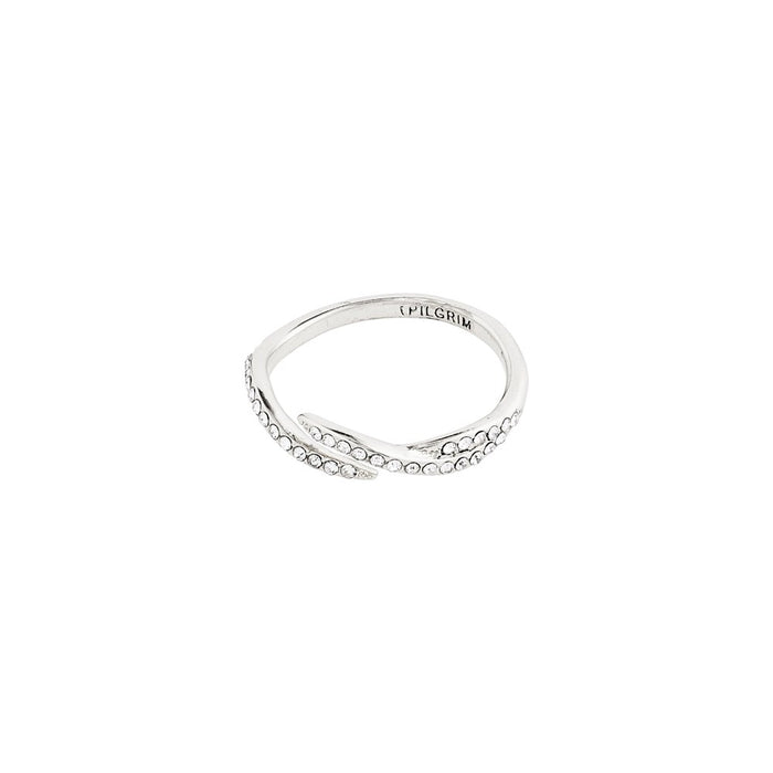 Katherine Ring - Silver Plated - Crystal