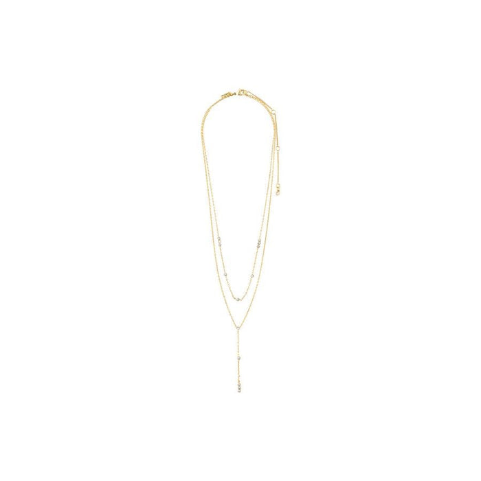 Kamari Necklace - Gold Plated Crystal